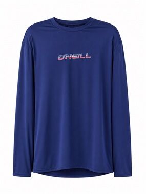 O’Neill Men’s XL Blue Long Sleeve Rash Guard Swim Surf Shirt Stretch